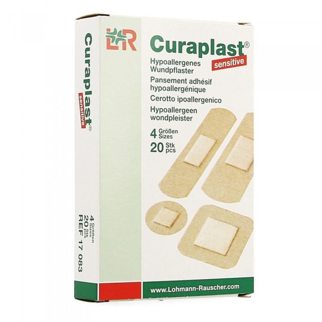 Curaplast Sensitive Assorti (20 stuks) Curaplast Sensitive Assorti (20 stuks)