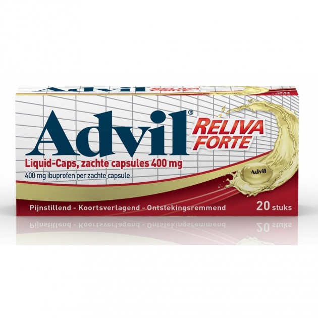 Advil Liquid Caps 400 mg (20 stuks) Advil Liquid Caps 400 mg (20 stuks)