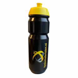 Fysiomaterialen Bidon 0,75ltr Zwart/Geel Fysiomaterialen Bidon 0,75ltr Zwart/Geel