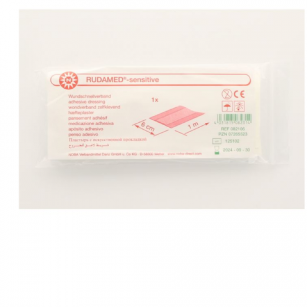 Rudamed Wondpleister Sensitive NW 6 cm x 1 mtr Wit Rudamed Wondpleister Sensitive NW 6 cm x 1 mtr Wit