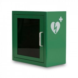 Universele AED wandkast groen met alarm Universele AED wandkast groen met alarm