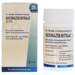Daktarin poeder -- Miconazolnitraat 20 gram