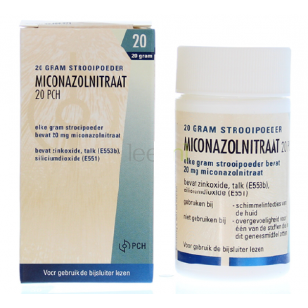 Daktarin poeder -- Miconazolnitraat 20 gram