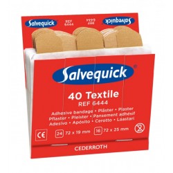 Salvequick 6444 Textielpleisters (6 x 40 stuks) Salvequick 6444 Textielpleisters (6 x 40 stuks)