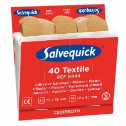 Salvequick 6444 Textielpleisters (6 x 40 stuks) Salvequick 6444 Textielpleisters (6 x 40 stuks)